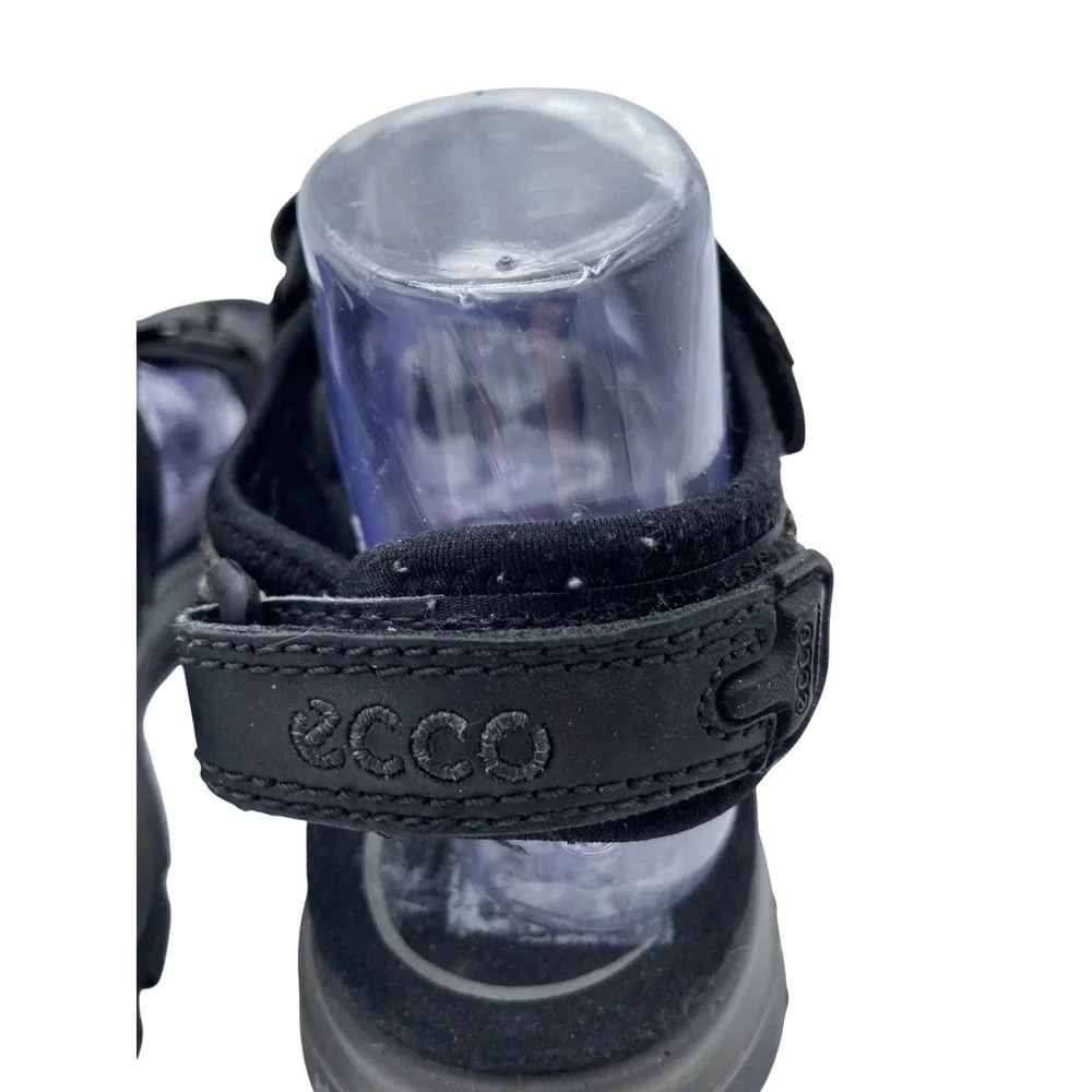 Ecco Receptor Technology‎ Mens 40 US 6/6.5 Black Leather Sport Sandals